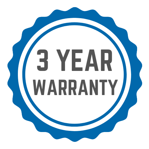 3-year warranty logo